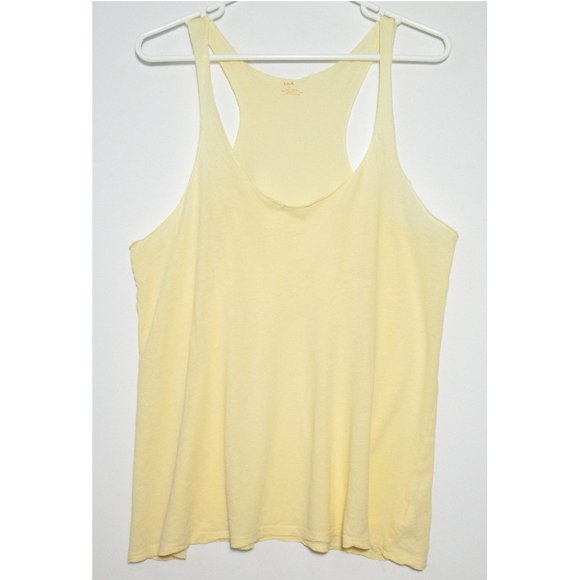 LnA Raw Edge Razor Racerback Tank Yellow - Large - Picture 1 of 12